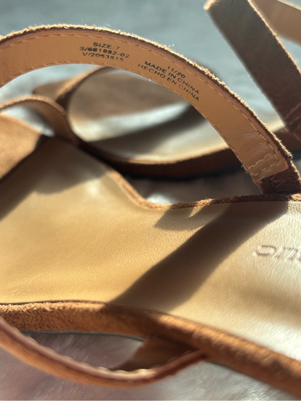 Banana Republic Brown Suede Double-Strap Block Heel Sandals - Picture 4 of 10